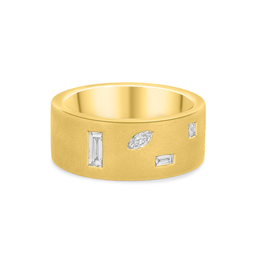 9ct Yellow Gold Chunky Stacking Ring