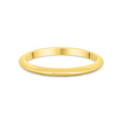 9ct Yellow Gold Knife Edge Skinny Band