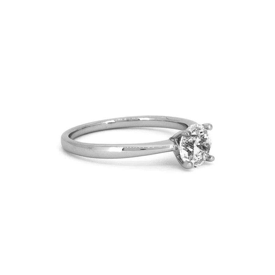 Platinum And 0.90cts Diamond Solitaire  Engagement Ring