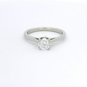 Platinum 4 Claw 0.50ct Diamond Solitaire Engagement Ring