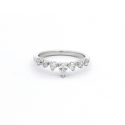 Diamond Shaped Tiara Style Wedding Ring