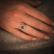 Platinum, Ruby And Diamond Dress Ring