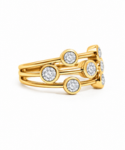 18ct Yellow Gold 'Bubble' Ring