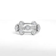 Platinum 'Bubble' Ring