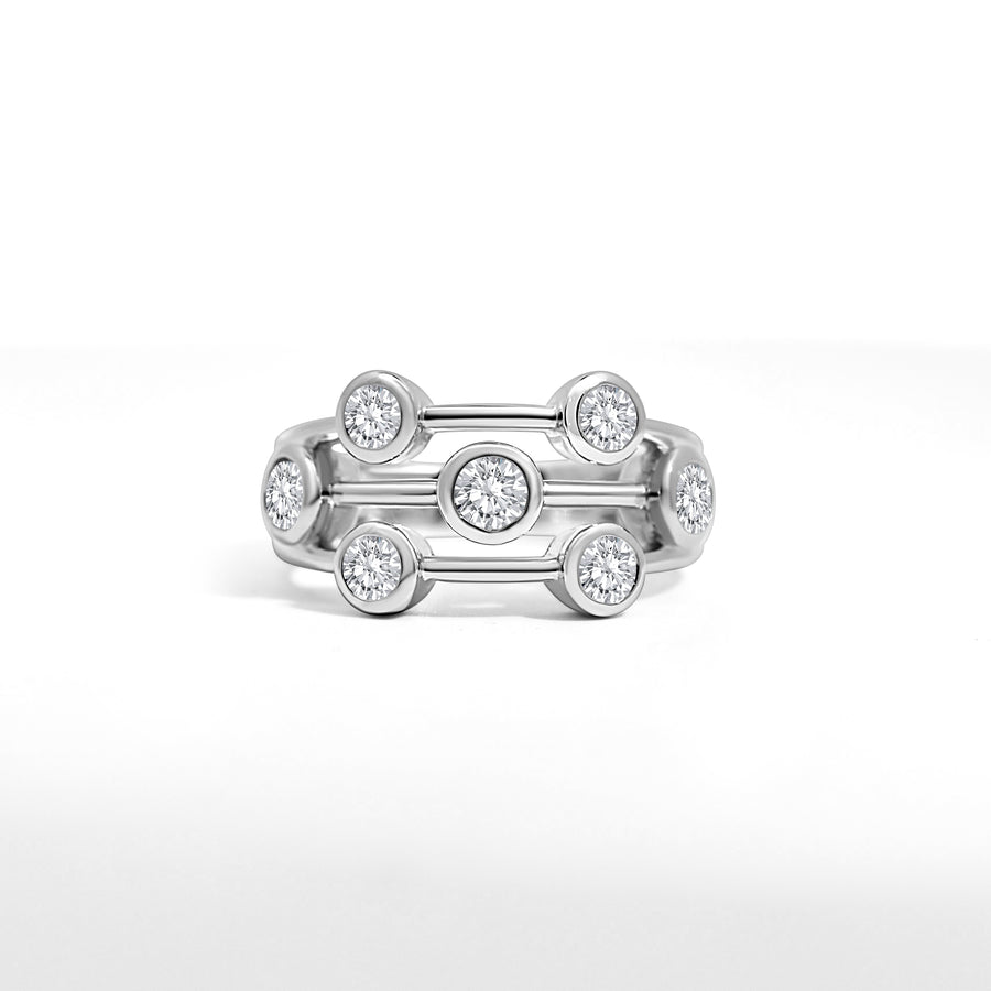Platinum 'Bubble' Ring