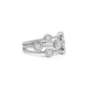 Platinum 'Bubble' Ring