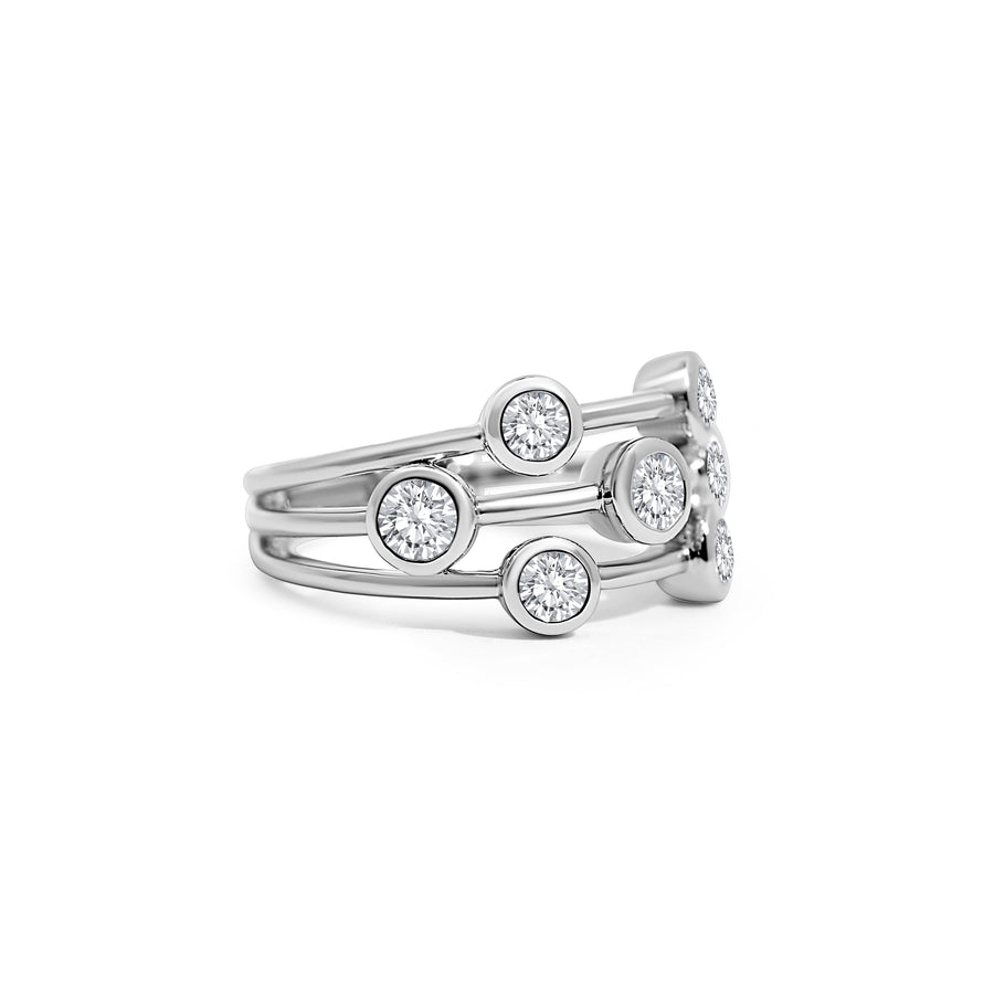 Platinum 'Bubble' Ring