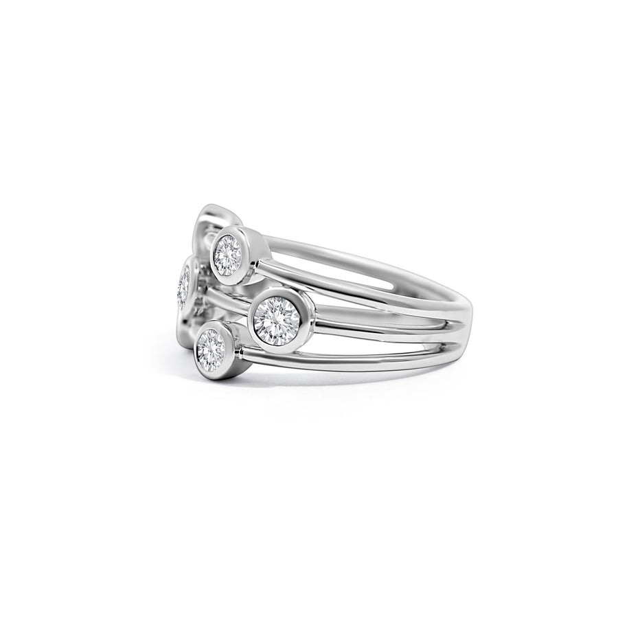 Platinum 'Bubble' Ring