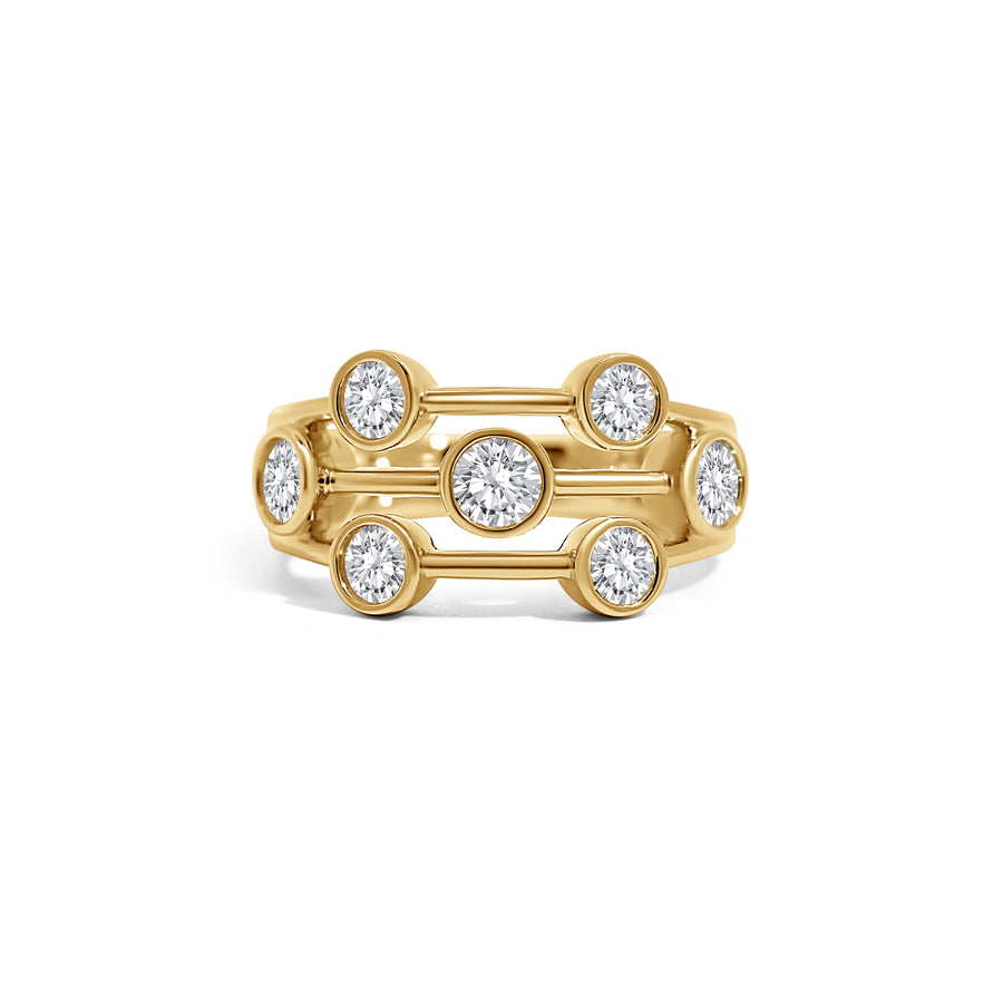 18ct Yellow Gold 'Bubble' Ring