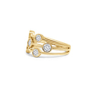 18ct Yellow Gold 'Bubble' Ring