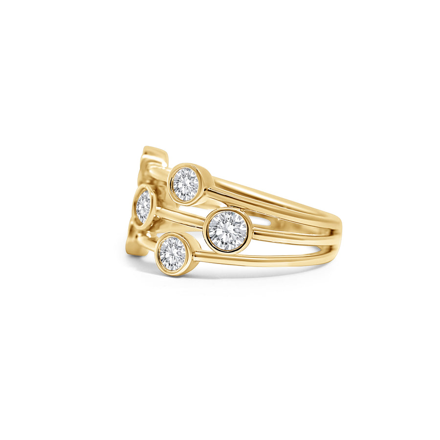 18ct Yellow Gold 'Bubble' Ring
