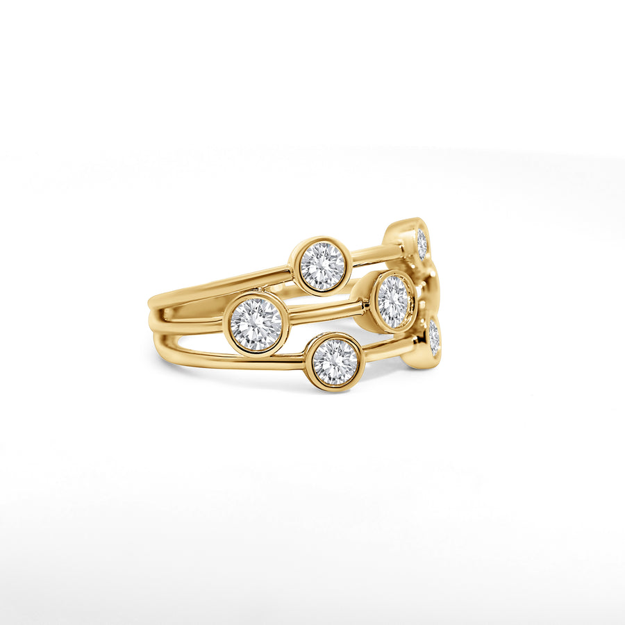 18ct Yellow Gold 'Bubble' Ring