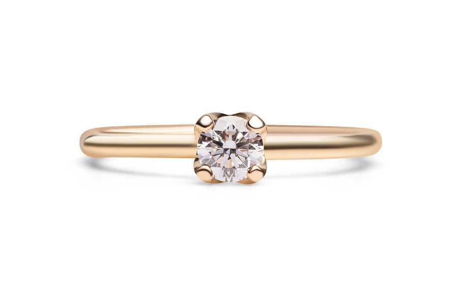 18ct Yellow Gold And Diamond Proposal Ring