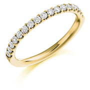 0.50cts Round Brilliant Cut Diamond  Micro Claw Setting Eternity Ring