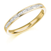 0.30ct Baguette Cut Diamond Half Eternity Ring