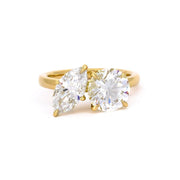 18ct Yellow Gold Round Brilliant & Marquise Cut 'Toi Et Moi' Engagement Ring