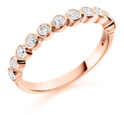 0.50ct Round Bubble  Brilliant Cut Diamond Eternity Ring