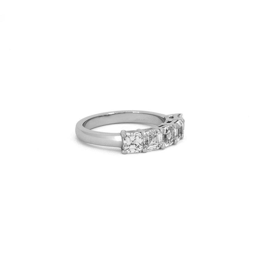 5 Stone Asscher Cut Eternity Style Ring