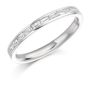 0.30ct Baguette Cut Diamond Half Eternity Ring