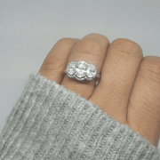 2.00ct Oval Trilogy Engagement Ring