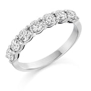 1.00ct Brilliant Cut Diamond Half Eternity Ring