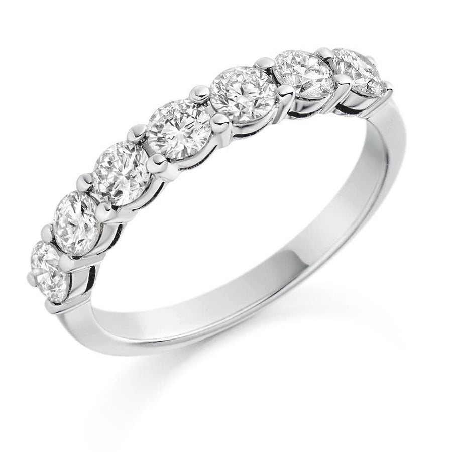 1.00ct Brilliant Cut Diamond Half Eternity Ring