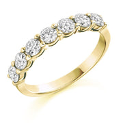 1.00ct Brilliant Cut Diamond Half Eternity Ring