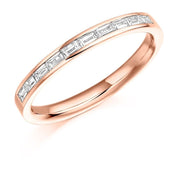 0.30ct Baguette Cut Diamond Half Eternity Ring