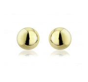 9ct Gold Large Ball Stud Earrings