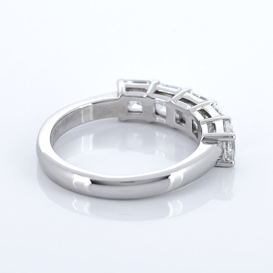 5 Stone Asscher Cut Eternity Style Ring