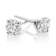 18ct  White Gold Lab Diamond Earrings