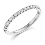 0.50cts Round Brilliant Cut Diamond  Micro Claw Setting Eternity Ring