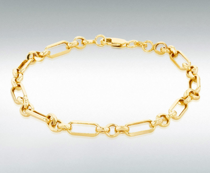 Chunky 9ct Yellow Gold Bracelet Stack Bracelets