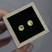 Manu Silver, 22ct Yellow Gold & Diamond Stud Earrings