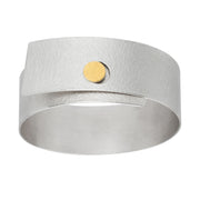 Manu Sterling Silver & 22ct Yellow Gold Bangle