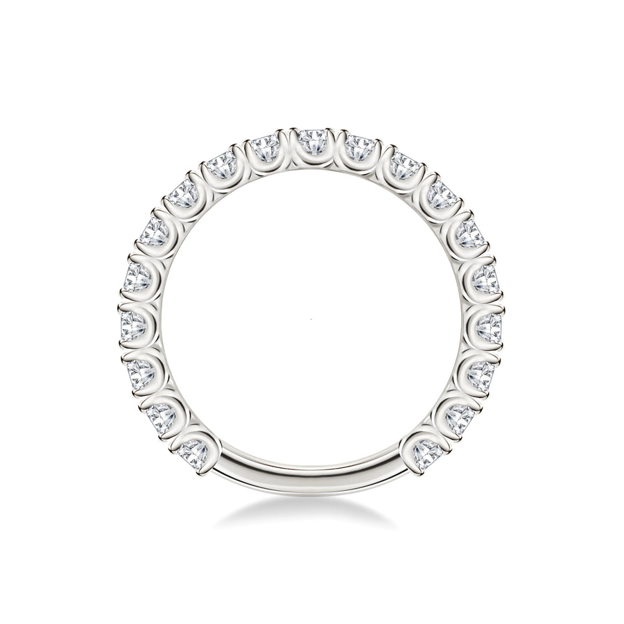 Platinum Oval Lab Grown Diamond Eternity Ring
