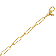9ct Yellow Gold Paperlink Chain Bracelet — Contemporary Link Design
