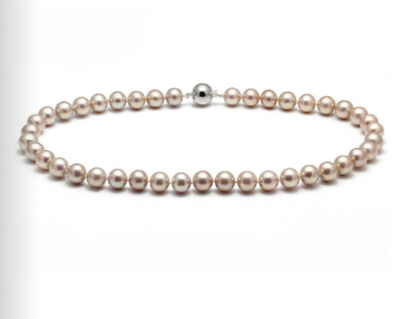 Chunky Pink Nucleated River Pearl Strand Necklace