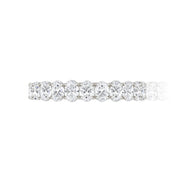 Platinum Oval Lab Grown Diamond Eternity Ring