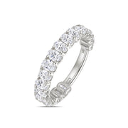 Platinum Oval Lab Grown Diamond Eternity Ring