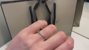 0.35cts Round Brilliant Cut And Marquise Shaped  Half Eternity Ring