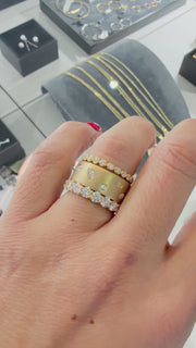 9ct Yellow Gold Chunky Stacking Ring
