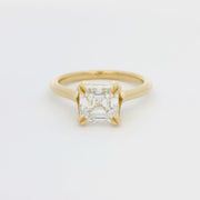 18ct yellow gold solitaire with 2.01ct Lab Grown Asscher Cut Diamond Engagement Ring