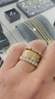 9ct Yellow Gold Chunky Stacking Ring