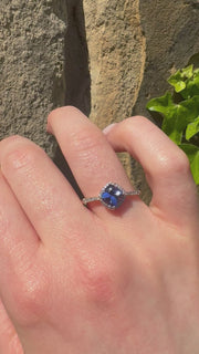 9ct Rose Gold And Tanzanite Ring