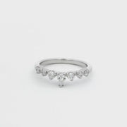 Diamond Shaped Tiara Style Wedding Ring