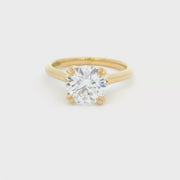 18ct Yellow Gold 2.00ct Lab Grown Diamond Solitaire With Double Talon Claw Setting Engagement Ring