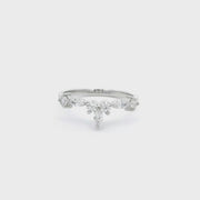 Marquise and Round Cut Diamond Wedding Ring