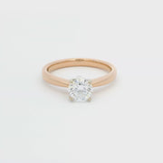 Rose Gold 0.70cts Diamond Solitaire Engagement Ring