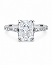 Platinum Lab Grown Radiant Cut Diamond Ring